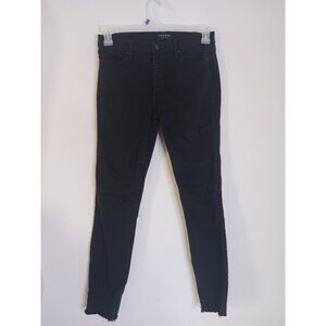 Black Orchard NOAH Ankle Fray Black Denim Jeans Women's Size 28x26